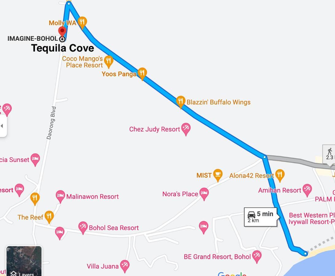 Tequila Cove Bed & Breakfast Panglao Exterior photo